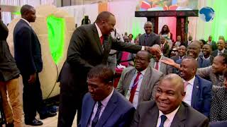 Uhurus light moments at CBK during the launch of new currency coin [upl. by Clarise]