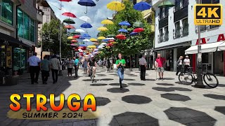 STRUGA Summer 2024 WALK TOUR  Macedonia Travel Guide 【4K】 🚶‍♂️ Лето во СТРУГА Македонија 🇲🇰 2 [upl. by Keelia93]