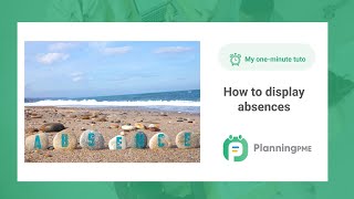How to display absences with PlanningPME [upl. by Hajed]