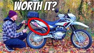 First Look At Yoshimura’s Brand New Honda XR150L Exhaust [upl. by Kata]