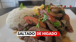 Receta SALTADO DE HIGADO Me Salió Riquisimo [upl. by Bambie]