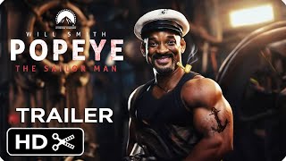 POPEYE THE SAILOR MAN Live Action Movie – Full Teaser Trailer – Will Smith Hindi Reacton [upl. by Artamas]