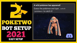 Setup Poketwo Bot Discord  Pokecord Not Working  Alternative of Pokecord  2021 [upl. by Ellenij]