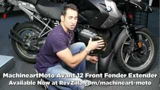 MachineartMoto Avant 12 Front Fender Extender Review at RevZillacom [upl. by Vinia651]