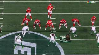 Patrick Mahomes Throws Interception to CJ Mosley  Chiefs vs Jets [upl. by Sherfield]