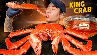 ASMR MUKBANG KING CRAB  SEAFOOD BOIL SAUCE  COOKING amp EATING SOUNDS  Zach Choi ASMR [upl. by Yralam]