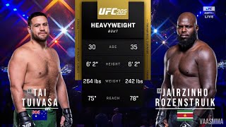 TAI TUIVASA VS JAIRZINHO ROZENSTRUIK FULL FIGHT UFC 305 [upl. by Susette203]