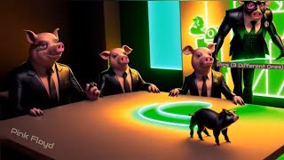 Pink Floyd  Pigs Three Different Ones AI Music Video [upl. by Ybsorc]