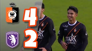 Highlight KMSK Deinze VS Beerschot  Debut Marselino Ferdinand [upl. by Lehcim]