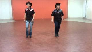 GRUNDY GALLOP Line Dance  compte et danse [upl. by Eanwahs643]