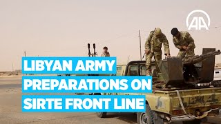 Libyan army preparations on Sirte front line [upl. by Isabel]