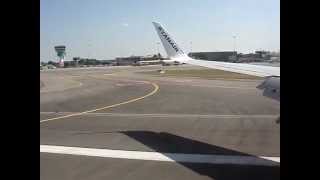 Ryanair flight landing to Milano Bergamo BGY from Eindhoven Airport EIN 08072012 [upl. by Elle]