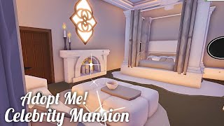 Adopt Me Master Bedroom Canopy Bed Aesthetic Dream Home  Celebrity Mansion  Tour amp Speed Build [upl. by Yeltnerb]