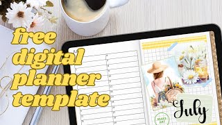 Free Digital Planner For 2024  2025 ♡ Goodnotes digital planner setup for iPad [upl. by Cammie]