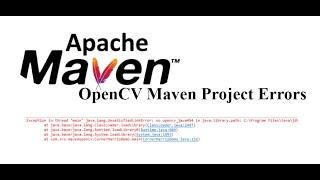 javalangUnsatisfiedLinkError Java Maven OpenCv configuration Error [upl. by Crispas]