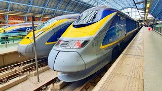 Eurostar Class 373 TGV TMST e300 Ride London St Pancras Intl to MarnelaVallée Chessy  240423 [upl. by Yelehsa2]