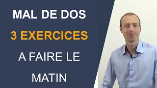 3 exercices à faire le matin pour soulager son mal de dos [upl. by Akenahs732]