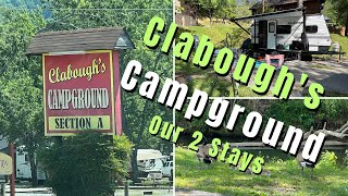 Our Stay at Claboughs Campground in Pigeon Forge  Spring amp Summer Trips [upl. by Alius]