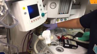 Checking the GE Aspire anesthesia machine by a GE tech [upl. by Frissell]