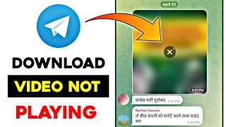 How to fix telegram video not playing 2024  Unable to play video Telegram problem solved [upl. by Etteuqaj]