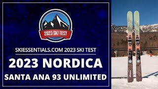 2023 Nordica Santa Ana 93 Unlimited  SkiEssentialscom Ski Test [upl. by Anawal]