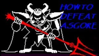 How to defeat Asgore in Undertale  Undertale Guide [upl. by Elrem]