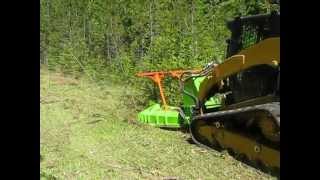 CAT 299D equipped with SS ECO Disc Mulcher out in the field  Advanced Forest Equipment [upl. by Pegasus956]