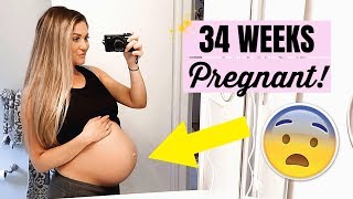 LIFE OF A PREGNANT MOM  34 WEEKS UPDATE amp HAVING BH CONTRACTIONS  Liza Adele [upl. by Joub]