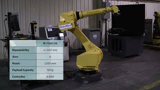 Fanuc M 710iC 50 Industrial Robot Arm [upl. by Ahtanoj823]