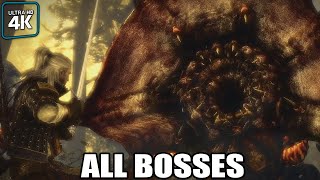 The Witcher 2 Enhanced Edition  All Bosses With Cutscenes 4K 60FPS UHD PC [upl. by Styles]