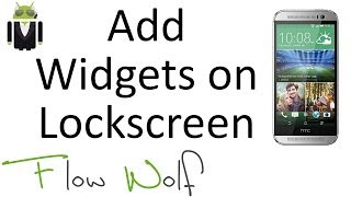 Add Widgets on LockScreen  HTC One M8 [upl. by Imelda]