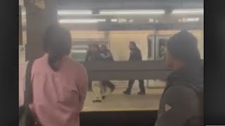 Person shot on Brooklyn subway NYPD [upl. by Herson]