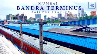 Bandra Terminus Mumbai Railway Station 4K  Indian Railways  Mumbai Railway Station  Overview [upl. by Dalpe]