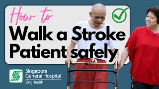 How to walk a Stroke Patient safely [upl. by Akcirederf]