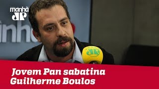 Eleições 2018  Jovem Pan sabatina Guilherme Boulos [upl. by Anotyal230]