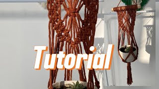 Porta macetas de macramé FÁCIL TUTORIAL paso a paso 🧶🪢 [upl. by Eustasius753]