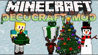 Minecraft Christmas Decorations DecoCraft Mod [upl. by Asin927]