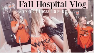 fall hospital vlog chronic illness flare  mental health struggles [upl. by Roselane]