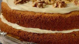 Carrot Cake Classic Version  Joyofbakingcom [upl. by Essyla]