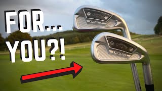 THE NEW CALLAWAY XFORGED UT IRONS vs HIGH HANDICAP  LOW HANDICAP GOLFERS [upl. by Kenay]