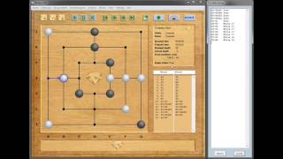 Brillant Mill nine mens morris program  Brillant Mill Computer vs Computer game [upl. by Nivar]