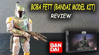 Bandai Model Kit Boba Fett  ESB painted amp weathered REVIEW [upl. by Ackerman]