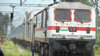 Token Exchange Dehradun Shatabdii Express Thrashes And Honking With WAP7 [upl. by Previdi953]