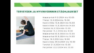 Terveyden ja hyvinvoinnin etäohjaukset  Ohjaus 12 [upl. by Enohsal458]