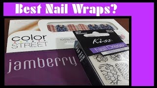 Which Nail WrapsStickers are the BEST Jamberry Color Street [upl. by Soulier]