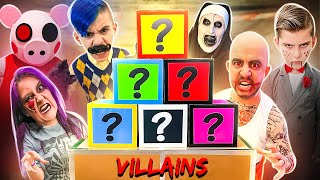 VILLAINS The Movie Mr Meat Piggy Evil Nun Hello Neighbor Slappy Zombie Survival SEASON 1 [upl. by Hewett]