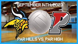 Parsippany Hills vs Parsippany High School Girls Varsity Volleyball [upl. by Enyamrahc]