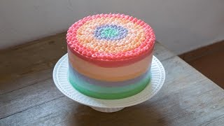 Regenbogentorte  Rainbow Cake Leonors Sweet Creations [upl. by Lundquist765]