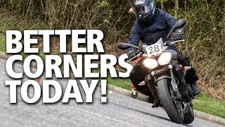 How to corner on a motorcycle  Gain confidence amp skill [upl. by Harriman]