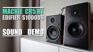 Mackie CR5 BT vs Edifier S1000DB  Sound Demo w Bass Test [upl. by Rotceh13]